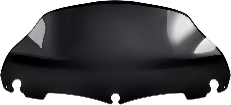 Photo 1 of Amazicha Black 9" Wave Windshield Windscreen Compatible for 2014-2023 Harley Davidson Touring Street Glide Electra Glide Ultra Limited Tri Glide FLHT FLHX FLHXS FLHTK 14-23
