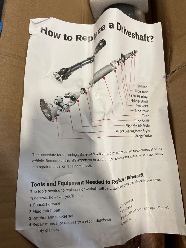 Photo 1 of 938-209 Front Drive Shaft Complete DriveShaft Assembly Compatible with Nissan 05-15 Armada, 05-19 Frontier, 05-12 Pathfinder, 04-15 Titan, 05-15 Xterra, Compatible with Suzuki 09-12 Equator
