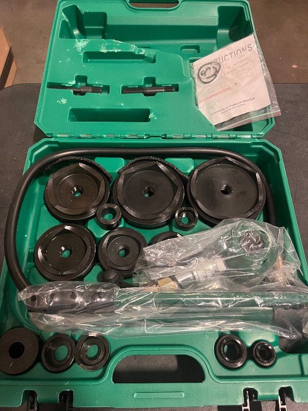 Photo 1 of Hydraulic Knockout Punch Electrical Conduit Hole Cutter Set KO Tool Kit 1/2 to 2 inch (8T(1/2"-2")) (Integral 1/2"~4")
