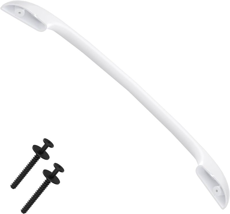 Photo 1 of Upgraded 316443601 Oven Door Handle Replacement Compatible with Frigidaire Kenmore Electrolux Electric Range Oven Stove Come with 2 Pack 316433300 Range Oven Door Handle Screws

