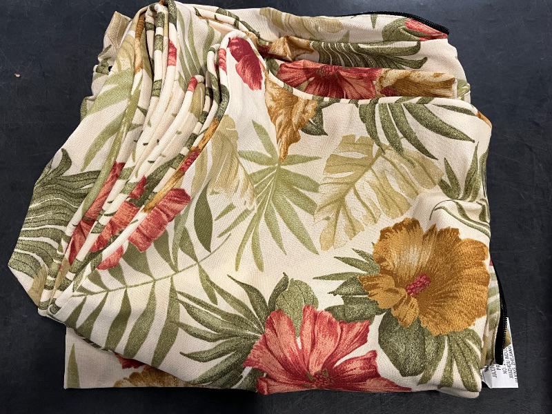 Photo 1 of Outdoor Patio Chair Cushions Set, 24" x 24", Set of 2, Water-Repellent, Fade Resistant, Deep Seat Bottom and Back Cushion for Backyard, Couch, Sofa and Patio Furniture, Yellow Flower
