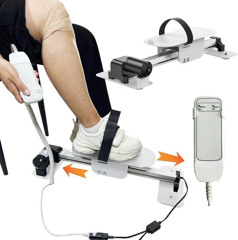 Photo 1 of FSA/HSA Eligible Electric Knee Glide for Knee Replacement Recovery Aids Kit Knee Therapy Exercise Strengthening Equipment for PCL ACL MCL Knee Surgery Before and After White
