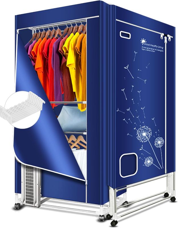 Photo 1 of Clothes Dryer, 1600W-110V Portable Clothes Dryer, 67Inch-3 Tier Foldable Clothes Dryers Rack, Energy Saving Portable Dryer for Apartment, Indoor, Travel, RV
