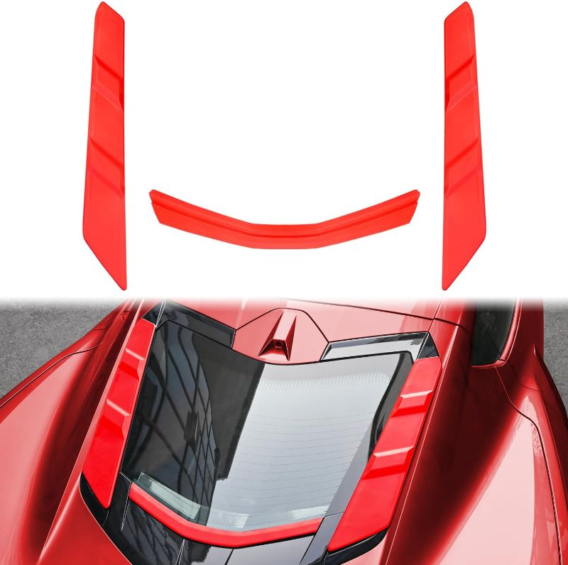 Photo 1 of Dry Bay Vent Blocks Rear Hatch Engine Bay Air Outlet Vent Inserts Protection Cover Compatible with for 2020-2025 Chevy C8 Corvette Stingray E-Ray Z06 Z51 Coupe Car Washing Protect Covers
