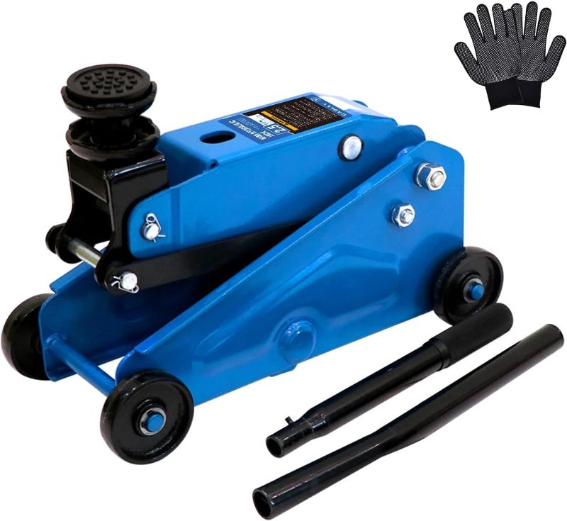 Photo 1 of Mini Hydraulic Jack 2.5 Ton (5500lbs)/Floor Jack with Heightening Gasket,Lifting Range 4.13"-17"
