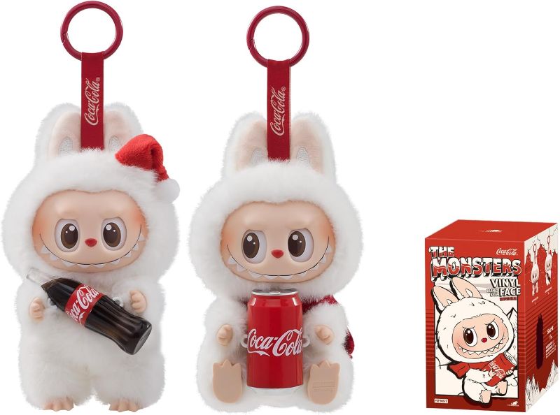 Photo 1 of POP MART The Monsters COCA-COLA Series-Vinyl Face Blind Box, Blind Box Figures, Random Design Action Figures Collectible Toys Home Decorations, Holiday Birthday Gifts, Single Box
