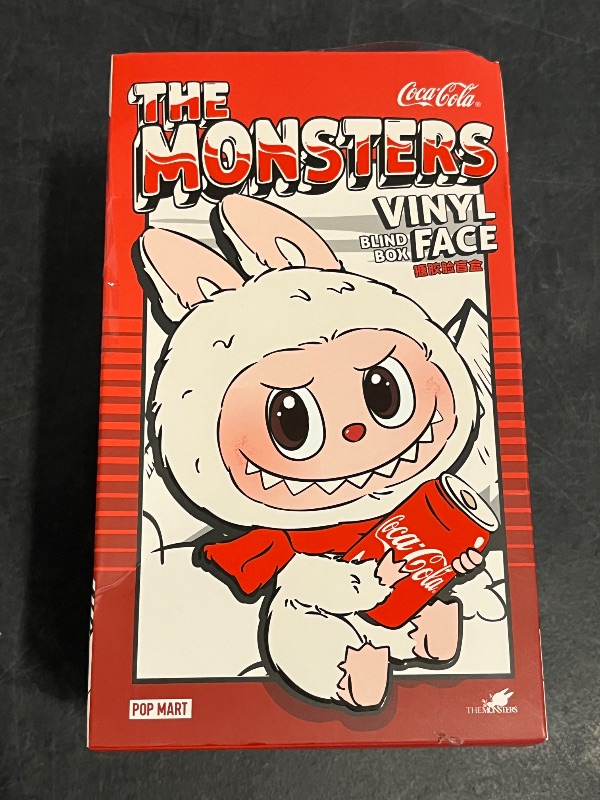 Photo 1 of POP MART The Monsters COCA-COLA Series-Vinyl Face Blind Box, Blind Box Figures, Random Design Action Figures Collectible Toys Home Decorations, Holiday Birthday Gifts, Single Box
