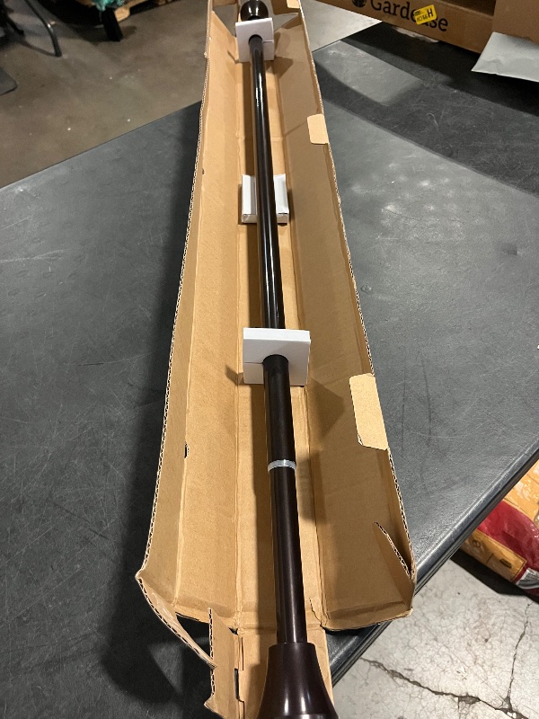 Photo 1 of Bronze Shower Curtain Rod, Shower Tension Rod Adjustable 30 To 76 Inch,Shower Curtain Rods Spring Tension For Bathroom No Drilling No Rust
