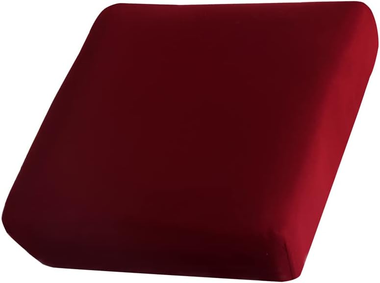 Photo 1 of (S) AURLOE Waterproof Sofa Slipcovers 1pc Stretch Couch Cover Furniture Protector with Elastic Suitable for Armchair, Loveseat,3&4 Seater Cushion Couch (1, Wine)
