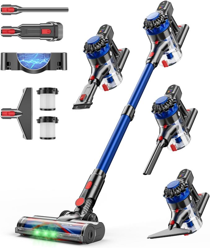 Photo 1 of Cordless Vacuum Cleaner, 500W/40Kpa Vacuum Cleaners for Home, 60Mins Stick Vacuum with LED Display, Anti-Tangle & Wall Mount Charging, 8 in 1 Lightweight Vacuum for Hard Floors Carpet Pet Hair
