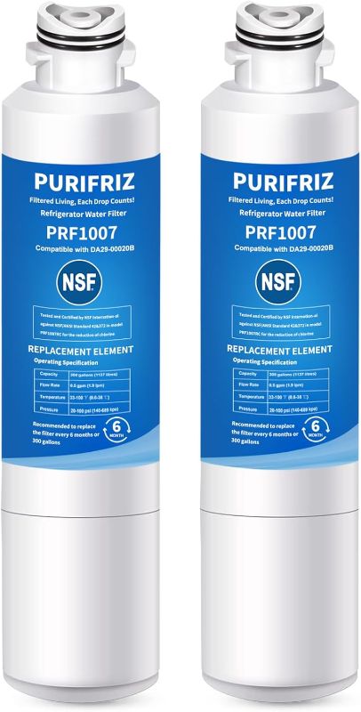 Photo 1 of One Used** 2 Pack DA29-00020B Refrigerator Water Filter, Compatible with Samsung? HAF-CIN/EXP, DA29-00020A/B, DA29-00020B-1, RWF0700A, 469101,RF263BEAESR, RF28HMEDBSR, RS25J500DSR, 6 Month / 300 Gallon
