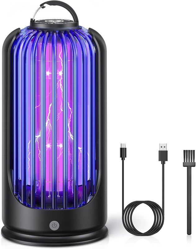 Photo 1 of Similar to Picture* 
Flying Insect Trap for Gnats, Mosquitoes, Flies, Moths, Fruit Fly Traps for Indoor Outdoor, Rechargeable Mosquito Bug Zapper with 3600V High Powered for Home, Patio

