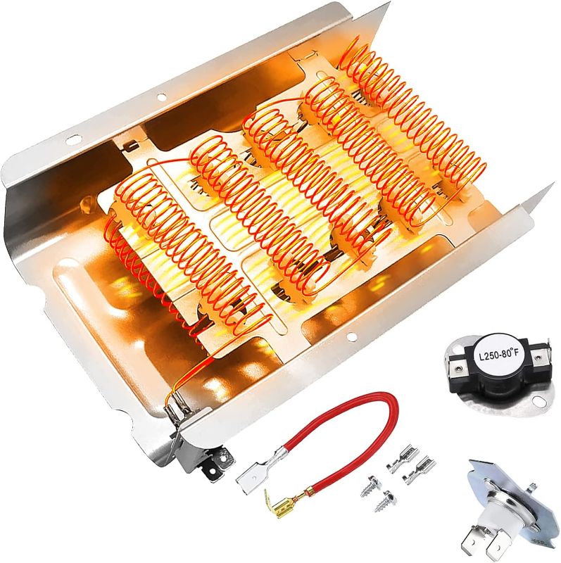 Photo 1 of MEDC465HW0 MEDC200XW1 WED4815EW1 MEDC400VW0 Dryer Heating Element for Whirlpool Maytag NED4655EW1 MEDX655DW MEDC300BW0 by APPLIANCEMATES
