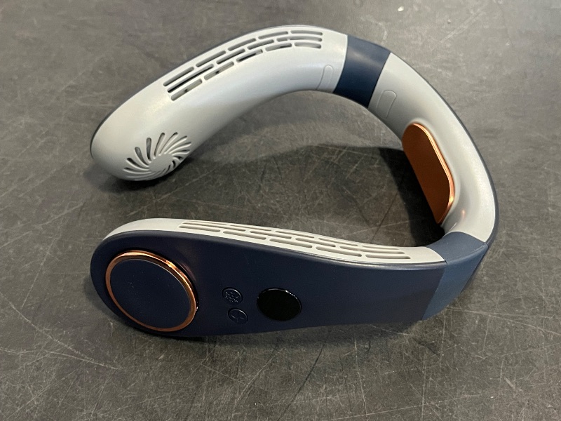 Photo 1 of Neck Fan with Cooling Plate,Portable Neck Fans that Blow Cold Air (Blue)
