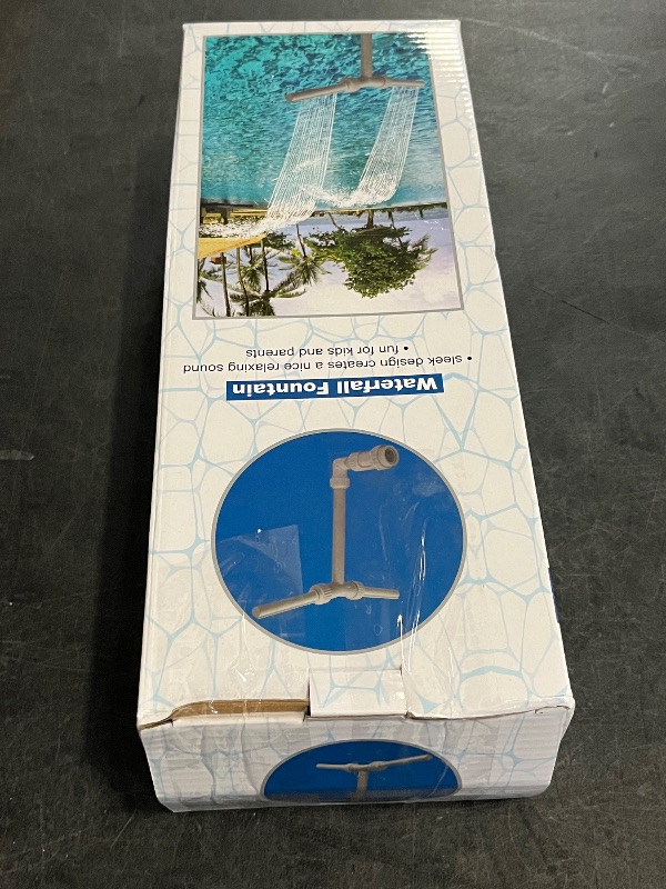 Photo 1 of [Patent Pending] 2025 Upgrade Pool Fountain - Dual Spray Water Fountains for Above Ground/Inground Pools, 2-in-1 Adjustable Waterfall Pool Sprinkler Fountain

