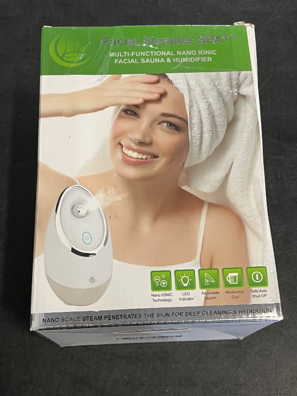 Photo 1 of Facial Steamer SPA+ by Microderm GLO - Best Professional Nano Ionic Warm Mist, Home Face Sauna, Portable Humidifier Machine, Deep Clean & Tighten Skin, Daily Hydration for Maximum Serum Absorption
