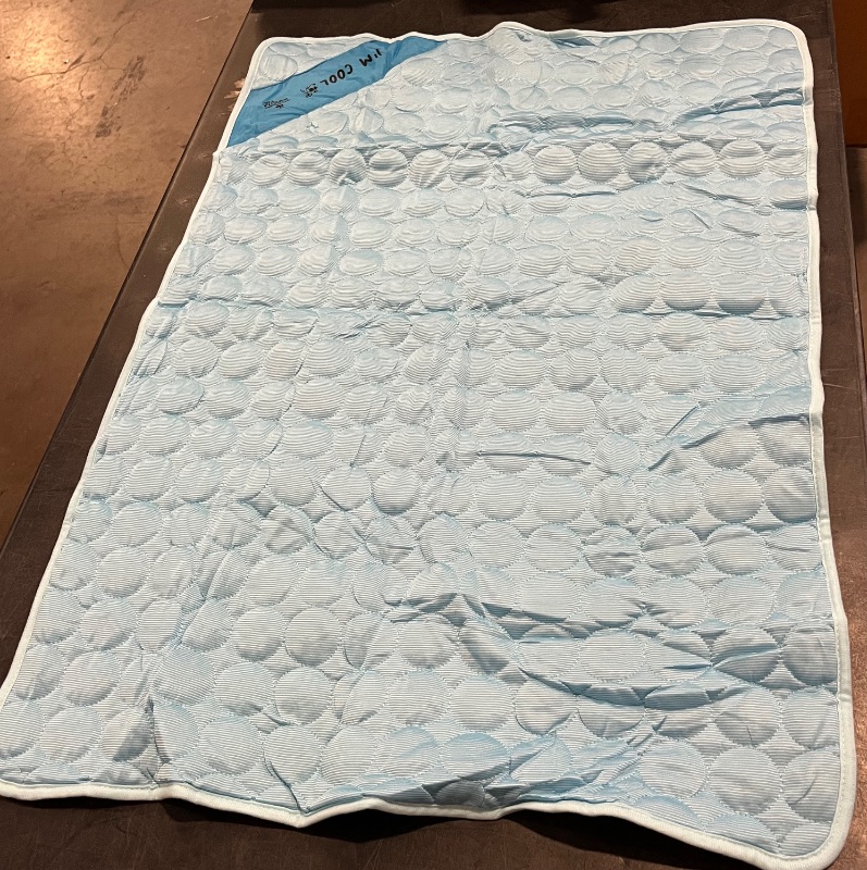 Photo 1 of INSPECTOR TAIL Self Cooling Mat for Dog + Free String Bag/Washable & Portable Pet Soft Pad for Indoor or Outdoor/Perfect as Blanket for Kennel Sofa Bed Floor Car/Blue
