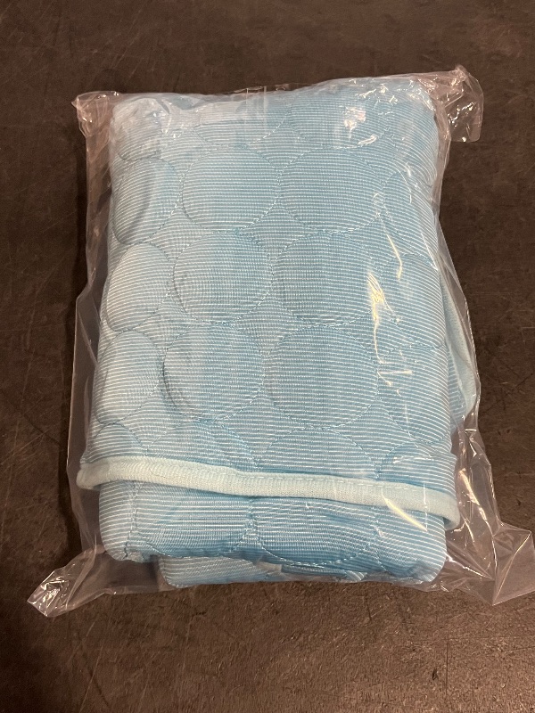 Photo 1 of INSPECTOR TAIL Self Cooling Mat for Dog + Free String Bag/Washable & Portable Pet Soft Pad for Indoor or Outdoor/Perfect as Blanket for Kennel Sofa Bed Floor Car/Blue
