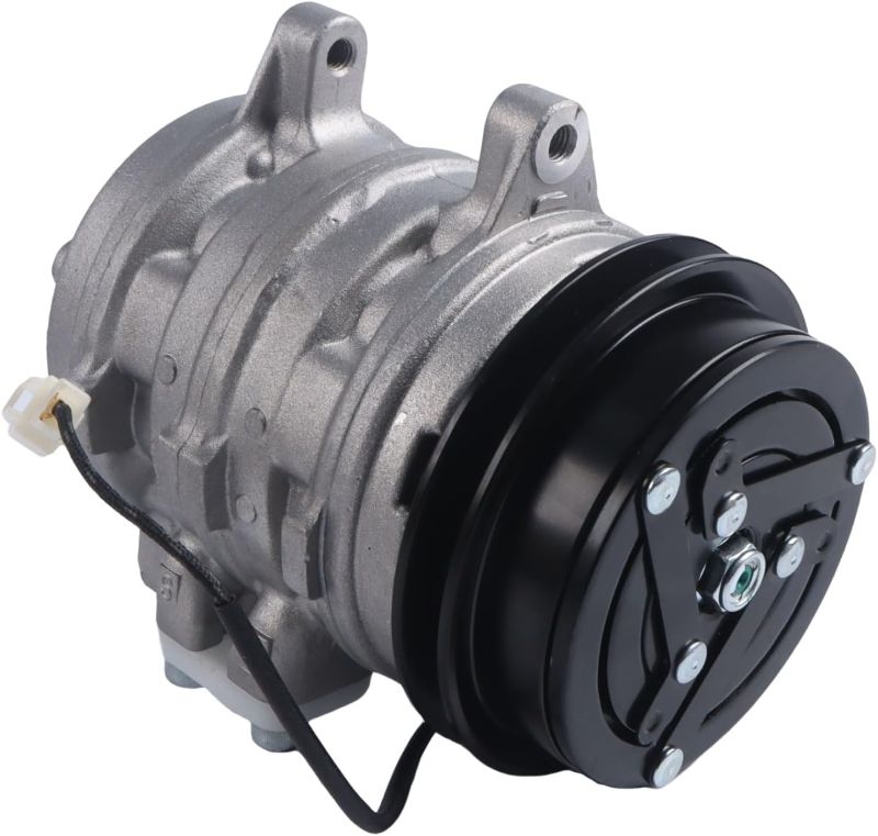 Photo 1 of T0070-87290 447200-7443 A/C AC Compressor 12V 10P08E for Kubota L3600 L3710 L4200 L4310 L4610 M4900 M5700 M6800 M8200 M9000 Tractors
