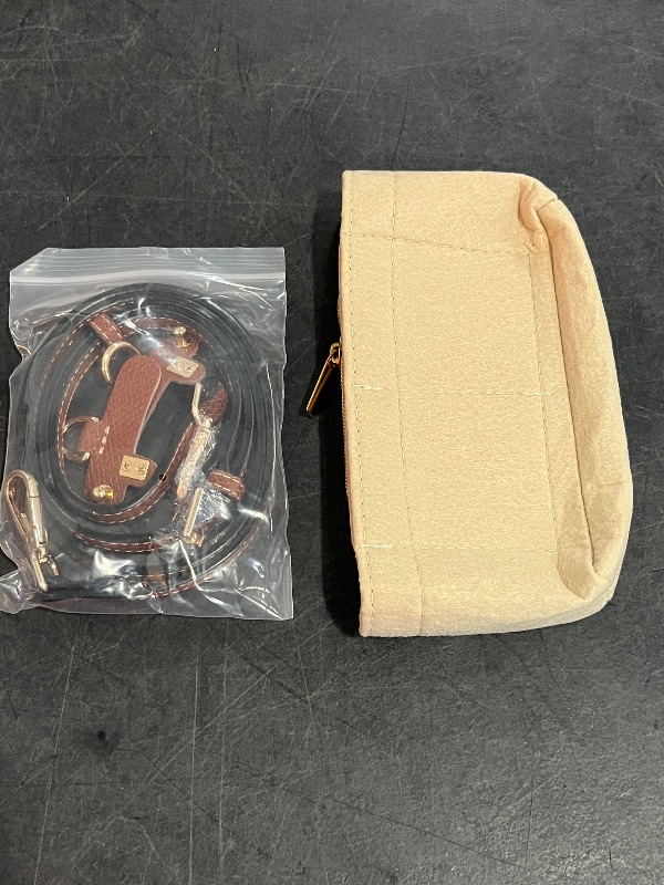 Photo 1 of Strap Set for Mini Le Pliage- Handbag Conversion Kit -Punch Free Adjustable Crossbody Strap & Buckles
