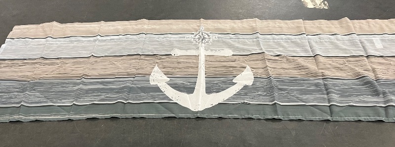 Photo 1 of Similar to Picture** 
Nautical Anchor Curtains Valances, Farmhouse Anchor Compass Rustic Old Wooden Plank Blue Gray Rod Pocket Cafe Valance Short Window Curtains for Kitchen, Bedroom, Living Room, 1 Panel
