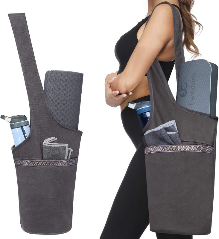 Photo 1 of Ewedoos Yoga Mat Bag Yoga Bags with Large Size Pocket and Zipper Pocket, Fit Most Size Mats