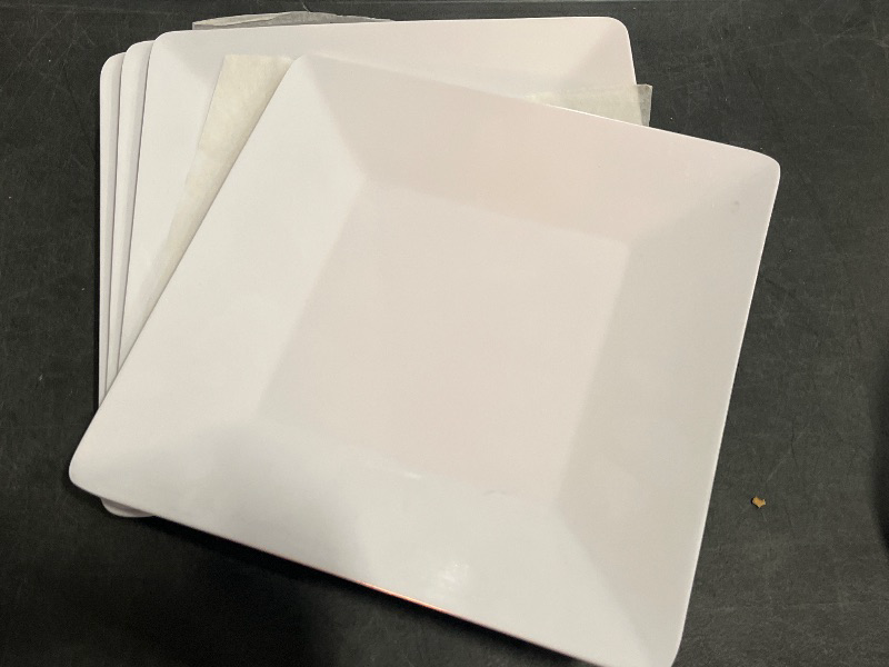 Photo 1 of 46 Item Kitchen Bundle , Includes 4 Plastic Square Plates(Not Microwavable), 6 Square Plastic Dipping Bowls(Not Microwavable), 10 Circle Soup Bowls (Not Microwavale) 2 Multipurpose Bins (3pack) , and 6 Different Color Tongs.