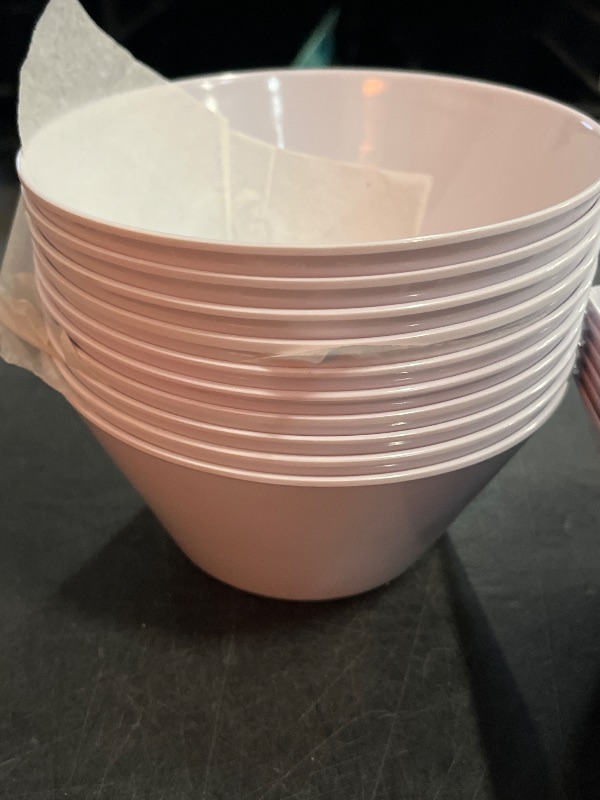Photo 1 of 46 Item Kitchen Bundle , Includes 4 Plastic Square Plates(Not Microwavable), 6 Square Plastic Dipping Bowls(Not Microwavable), 10 Circle Soup Bowls (Not Microwavale) 2 Multipurpose Bins (3pack) , and 6 Different Color Tongs.
