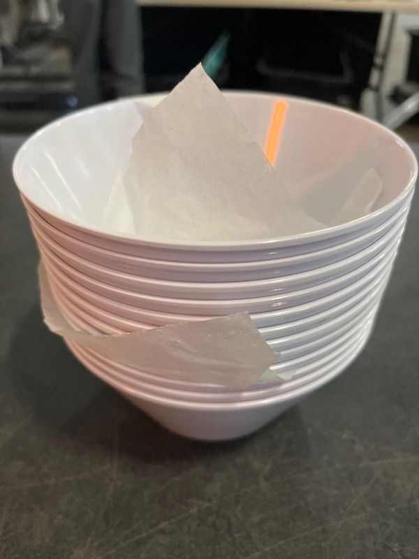 Photo 1 of 12 Plastic Soup Bowls Not Microwavable
