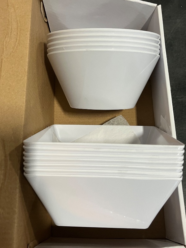 Photo 1 of 5 Circle Soup Bowls , 7 Square Dipping Bowls