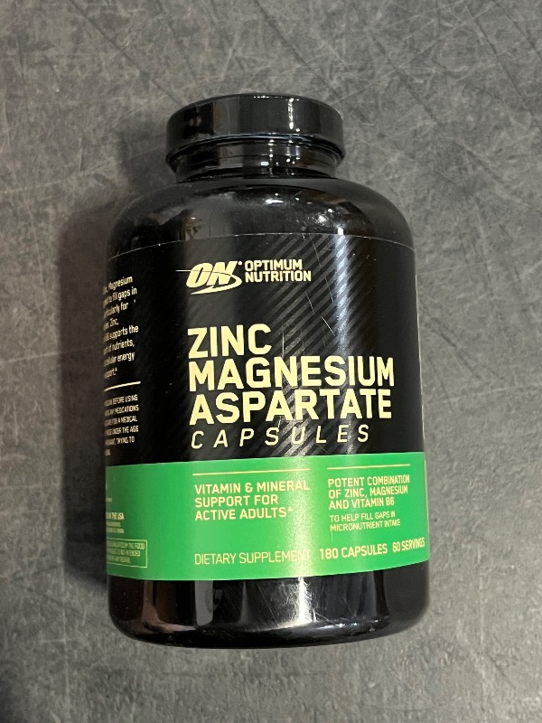Photo 1 of Expired 9/25 Optimum Nutrition Muscle Recovery and Endurance Supplement for Men and Women, Zinc and Magnesium Supplement, 180 Count
