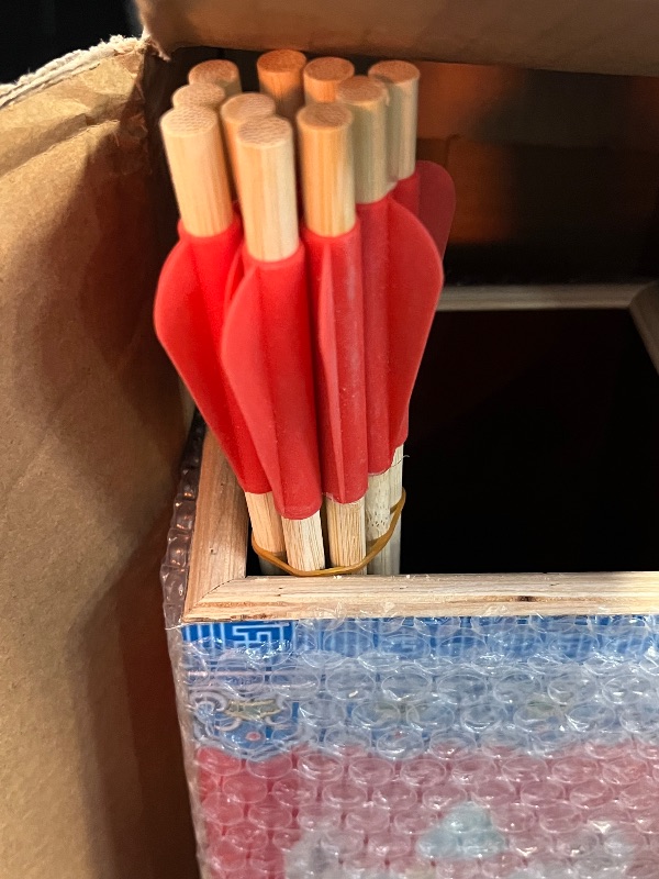 Photo 1 of Pitch-pot Arrows Game, Touhu Chinese Traditional Game, Wooden Pot Sets with Rubber Arrows for Adults, Annual Meeting and Team Building on Yard
