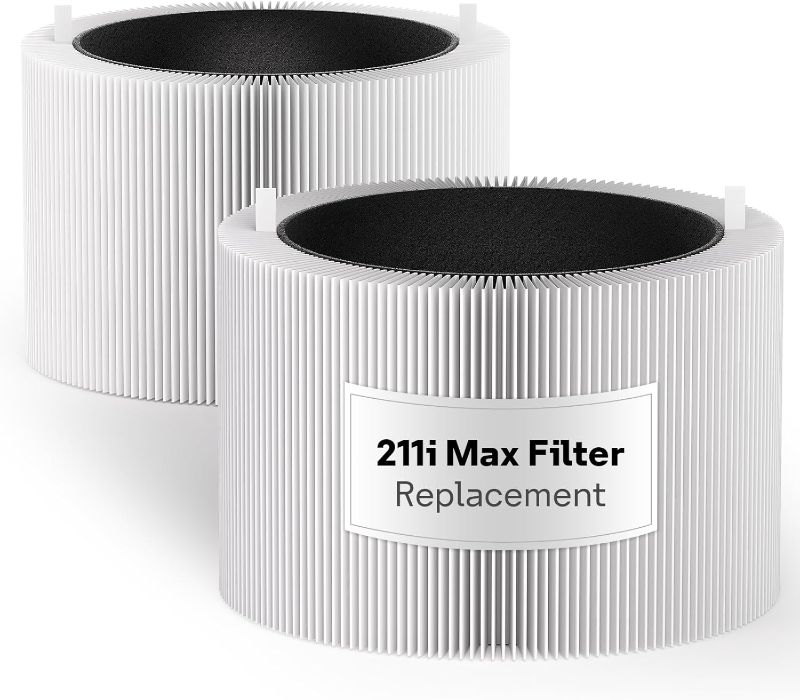 Photo 1 of Leemone 2 Pack Blue Pure 211i Max Filter Replacement Compatible with Blueair Blue Pure 211i Max Air Purifier, Compare to Part #F2MAX

