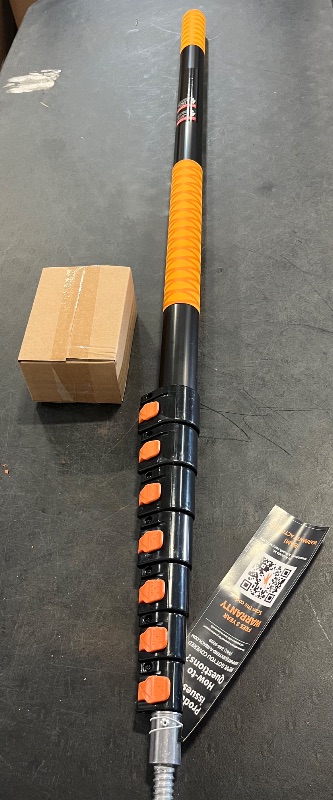 Photo 1 of 5-24 ft Long Telescoping Extension Pole // Multi-Purpose Extendable Pole with Universal Twist-on Metal Tip // Lightweight and Sturdy // Best Telescopic Pole for Painting, Dusting and Window Cleaning
