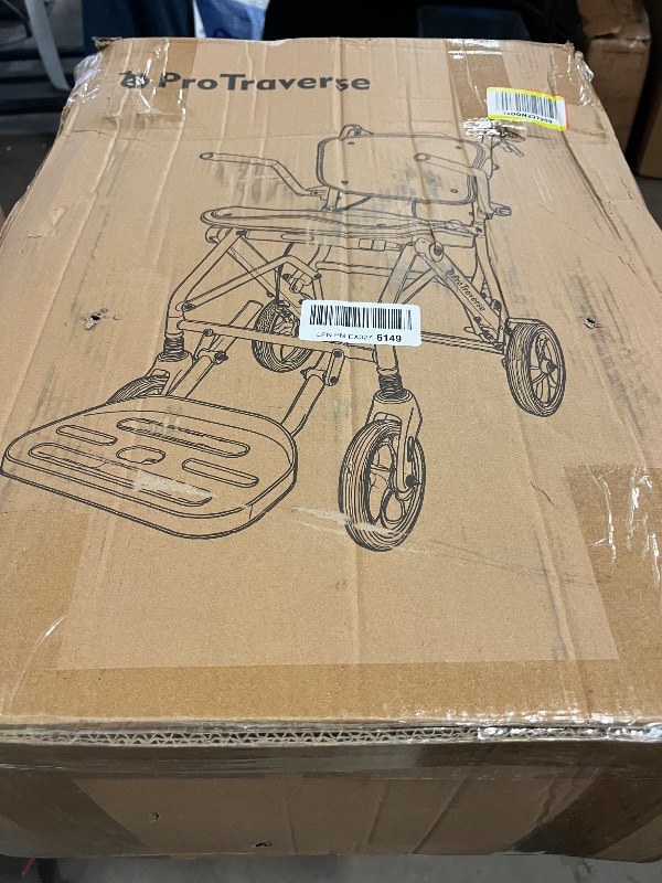 Photo 1 of Wheelchairs for Adults,Transport Wheelchair Lightweight Foldable with Removable Cushion,Transport Chair,Ergonimic Travel Wheelchair with Telescopic Handle,Orange
