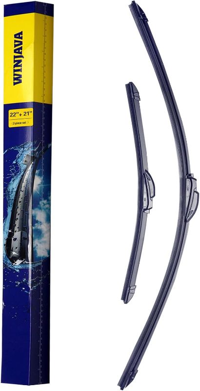 Photo 1 of 22+21 Inches,Windshield Wiper blades for 2011-2021 Jeep Grand Cherokee, 2011-2021Dodge Durango, 2009-2014Honda Pilot, T 2005-2014 Toyota Tacoma 2005-2014,2013-2023 Jagua F-TYPE,Meet OEM Quality
