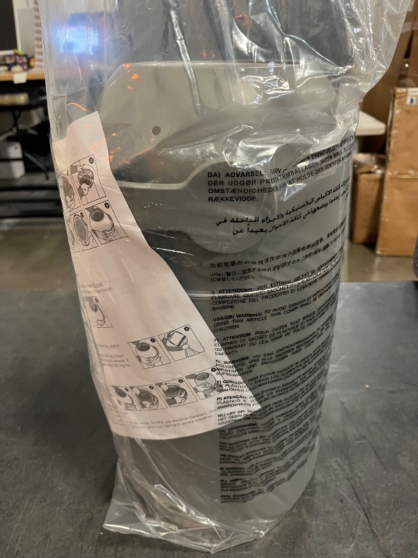 Photo 1 of L.A. Baby Magic Diaper Pail - Patented 100% Odor-Free System with Child-Safe Lock - Award-Winning Design - No Refills Required - Works with Regular Trash Bags - Gray
