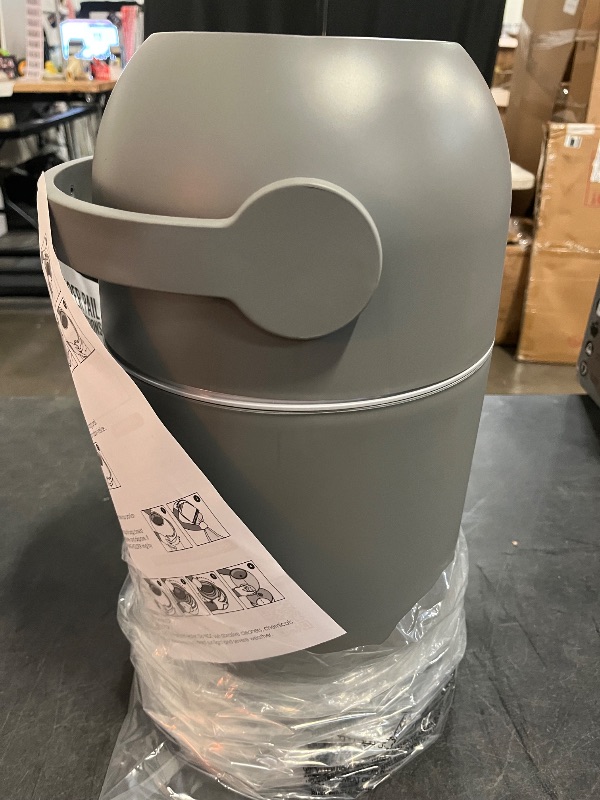 Photo 1 of L.A. Baby Magic Diaper Pail - Patented 100% Odor-Free System with Child-Safe Lock - Award-Winning Design - No Refills Required - Works with Regular Trash Bags - Gray
