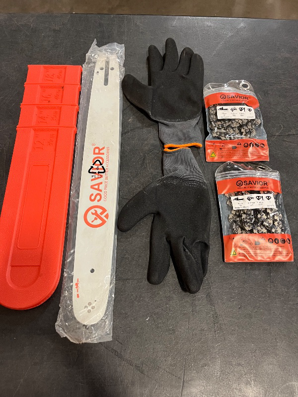 Photo 1 of Savior 16 Inch Chainsaw Bar and R55 Chain Combo, 3/8"LP Pitch .043" Gauge 55 Drive Links Fit Stihl MS 170 MS 171 MS 180 MS 180 C-BE MS 181 C-BE, Replace 164MLEA074 16" Bar(2 Chains+ 1 Bar)
