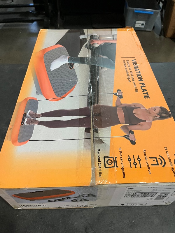 Photo 1 of Sealed, Opened for Pictures** 
Vibration Plate Exercise Machine for Weight Loss Fitness Equipment, Vibration Plate Platform for Home Fitness,Lymphatic Drainage Shaking Full Body Shaker 99 Adjustable Speeds
