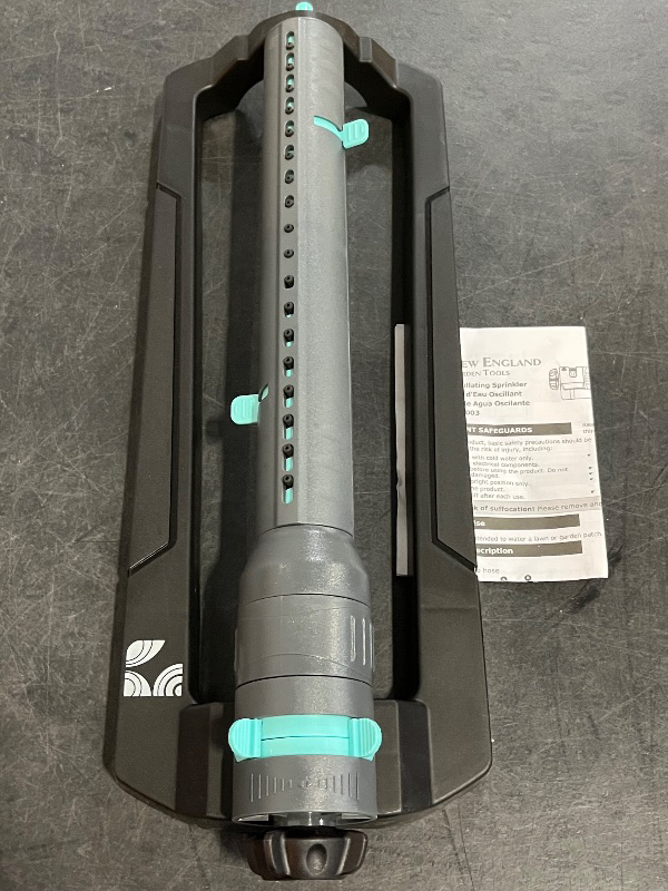 Photo 1 of Lawn Turbo Oscillating Water Sprinkler 100003 Adjustable Pattern to Cover 4,000 sq.ft. by New England Garden Tools
