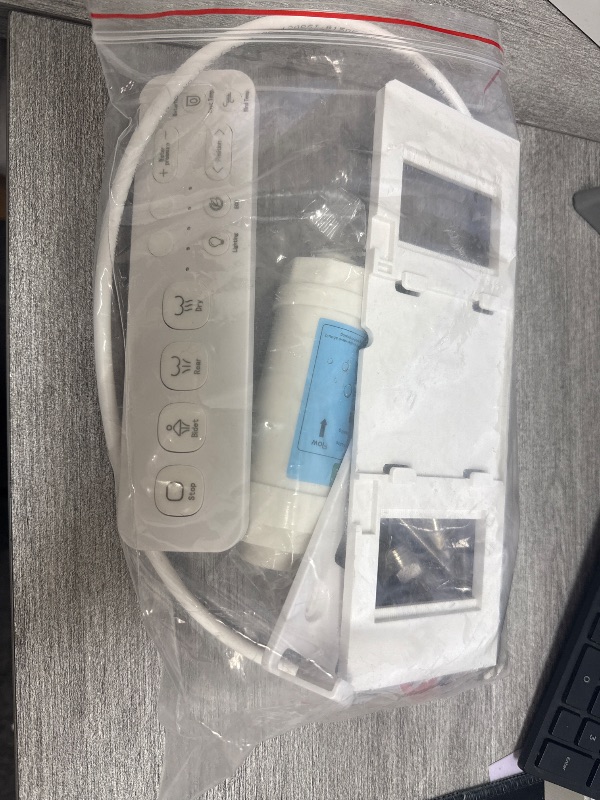 Photo 1 of Electric Smart Bidet Toilet Seat, Upgraded Heated Bidet with Adjustable Instant Warm Water and Warm Dryer, Remote Control, Night Light, Slow Close Lid, LED Display (Elongated)