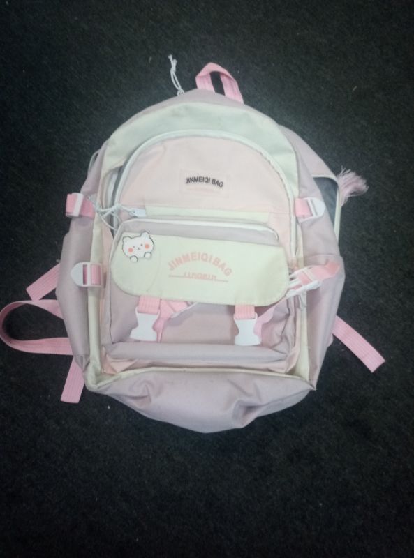 Photo 1 of Kawaii Backpack for Girls School Bookbag Cute Anime Backpacks with Pins and Pendant