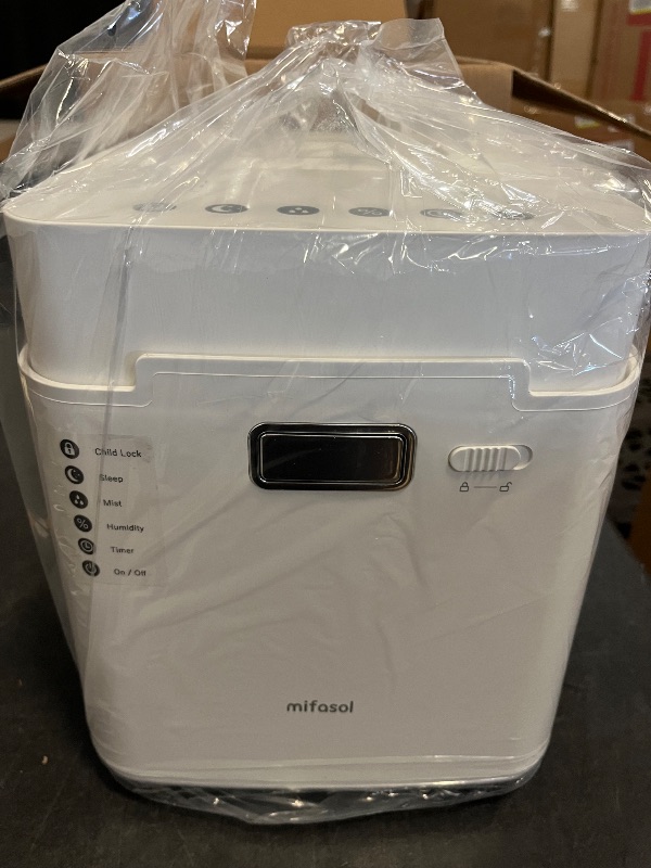 Photo 1 of Mifasol Stainless Steel Humidifier, 3.3L/0.87Gal Steam Humidifier Large Room up to 800 sq ft, Easy to Clean Warm Mist Humidifiers for Bedroom Baby Nursery Home Office, White
