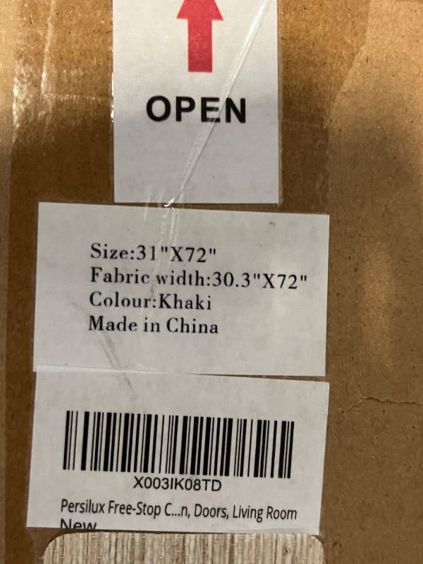 Photo 1 of Persilux Free-Stop Cordless Window Blinds Light Filtering Roller Shades for Windows (Khaki 30" x 72") Natural Woven UV Protection Privacy Roller Blinds for Indoor Windows, Home, Office, Patios