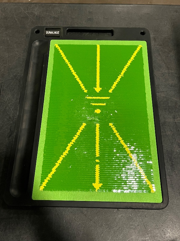 Photo 1 of Golf Swing Training Mat, 17"x12", Green, Sequins (Plastic) and Rubber, Portable, Practice Mat
