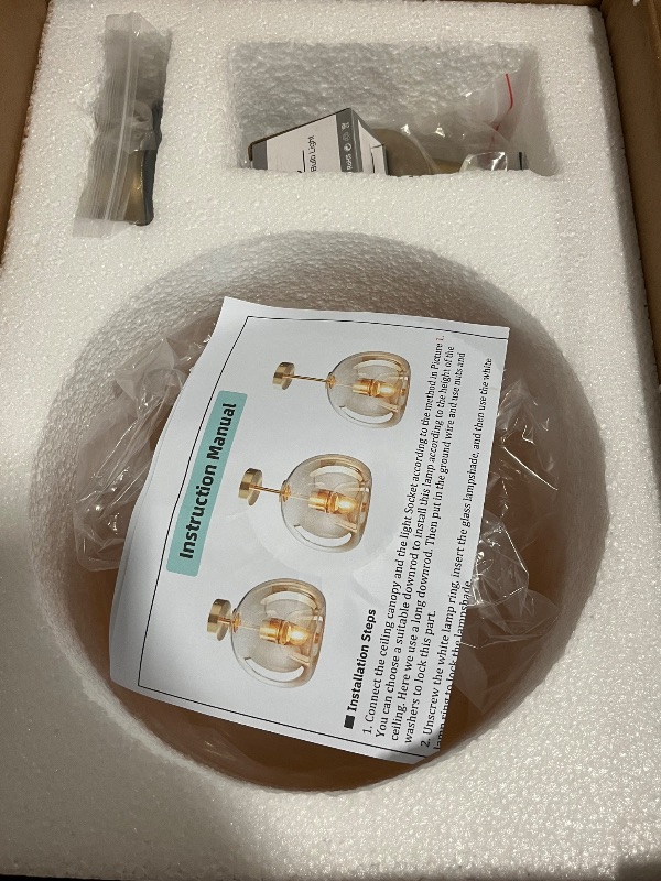 Photo 1 of Globe Glass Ceiling Light Fixtures, 9.84 inch Hallway Ceiling lamp, Modern Round Semi Flush Mount Ceiling Light for Hallway Porch Corridor Kitchen in Amber
