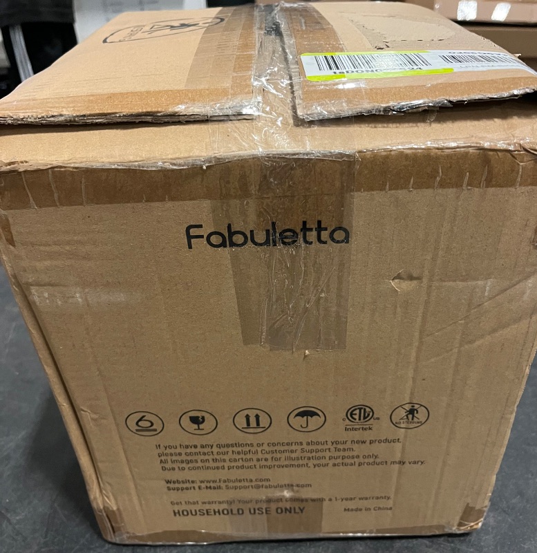 Photo 1 of FABULETTA Air Fryer 11-in-1, 6QT Airfryer 450F Max Crisp, Nonstick Basket, Diswasher Safe, Shake Reminder for Roast, Bake, Dry, Reheat, Frozen, Broil, Proof-Black
