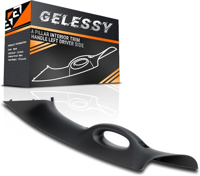Photo 1 of A Pillar Interior Trim Handle Left Driver Side 4L3Z-1503599-AAA Compatible with 2004-2008 Ford F-150 F150 2006-2008 Lincoln Mark LT A Pillar Grab Handle Driver Side (Black)
