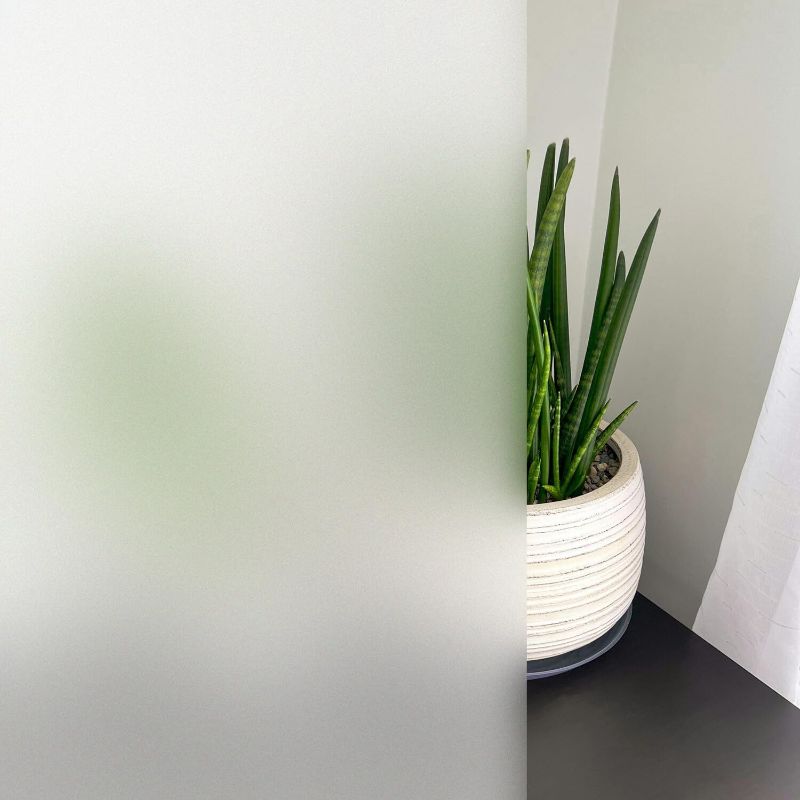 Photo 1 of KESPEN Frosted Window Privacy Film Heat Control UV Sun Blocking Glass Stickers Static Cling Non Adhesive Door Coverings Decals for Bathroom Home Office, Frosted, 47.2 Inch X 13.1 Feet
